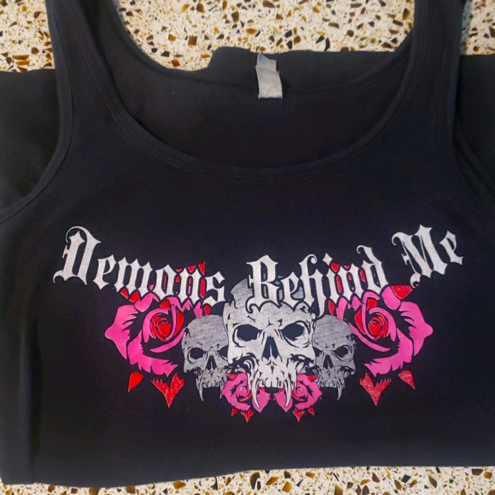 Demons behind me tank top